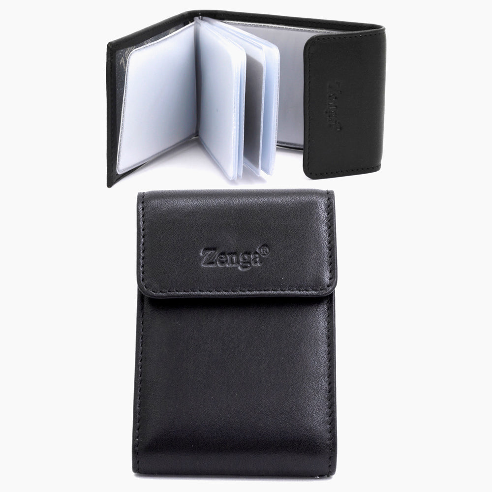 Zwarte Leren Kaartholder 027-1