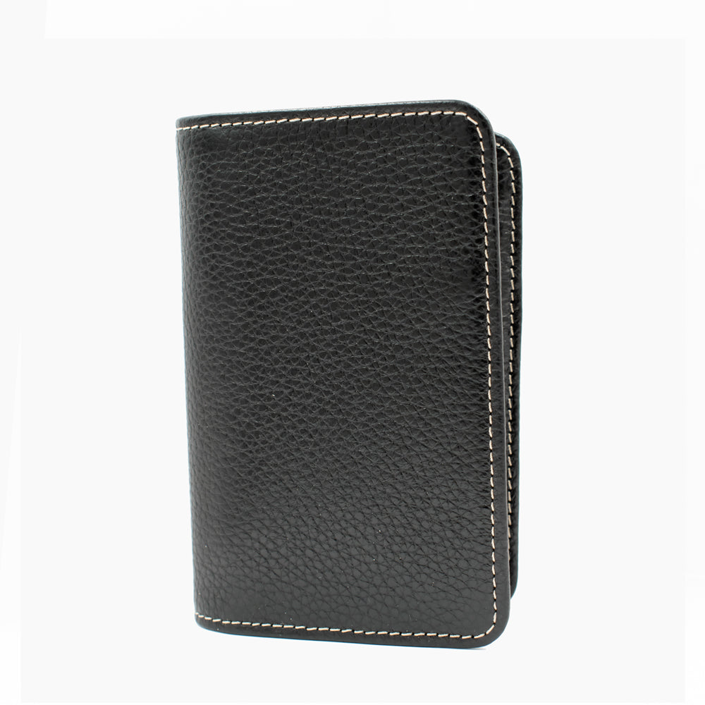 Bruin en Zwarte Leren Kaartholder 3304