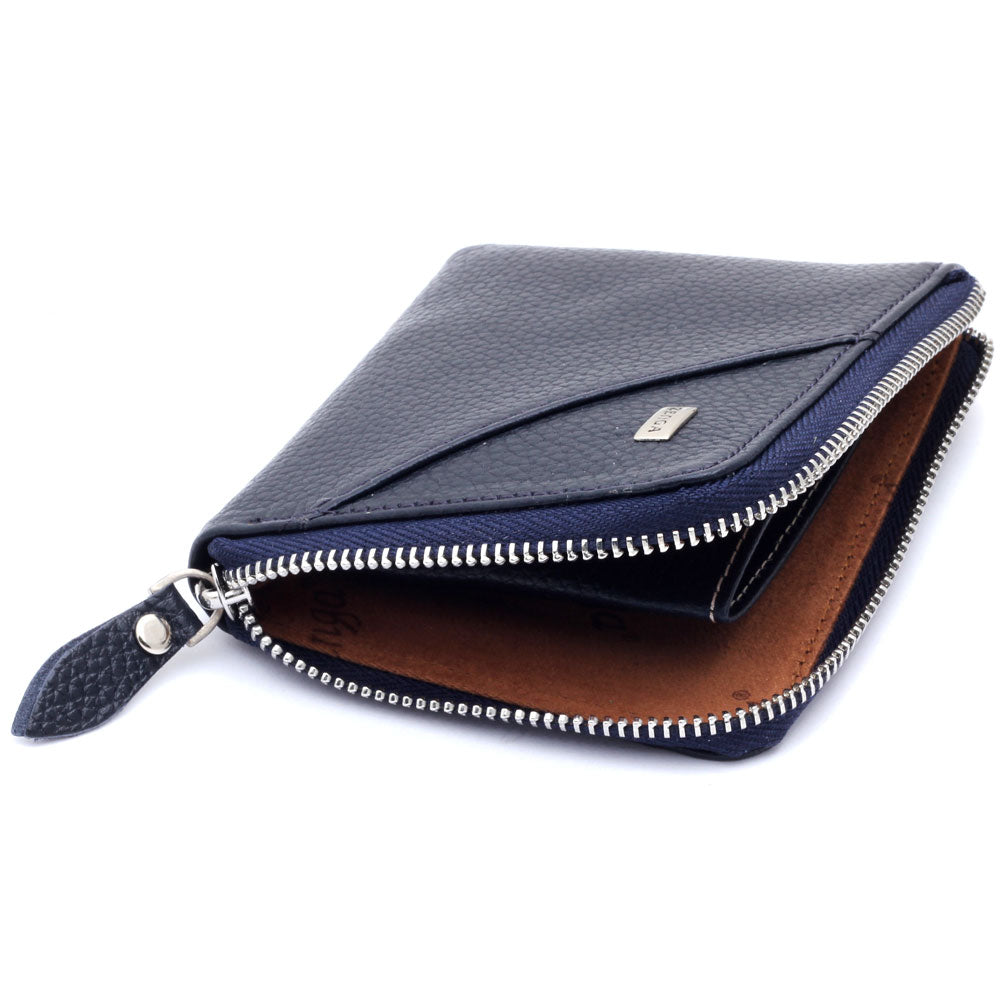 Blaue Lederbrieftasche BLW286B