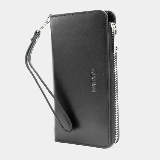 Smartphone Lederen Portemonnee Zwart BLW3034-S