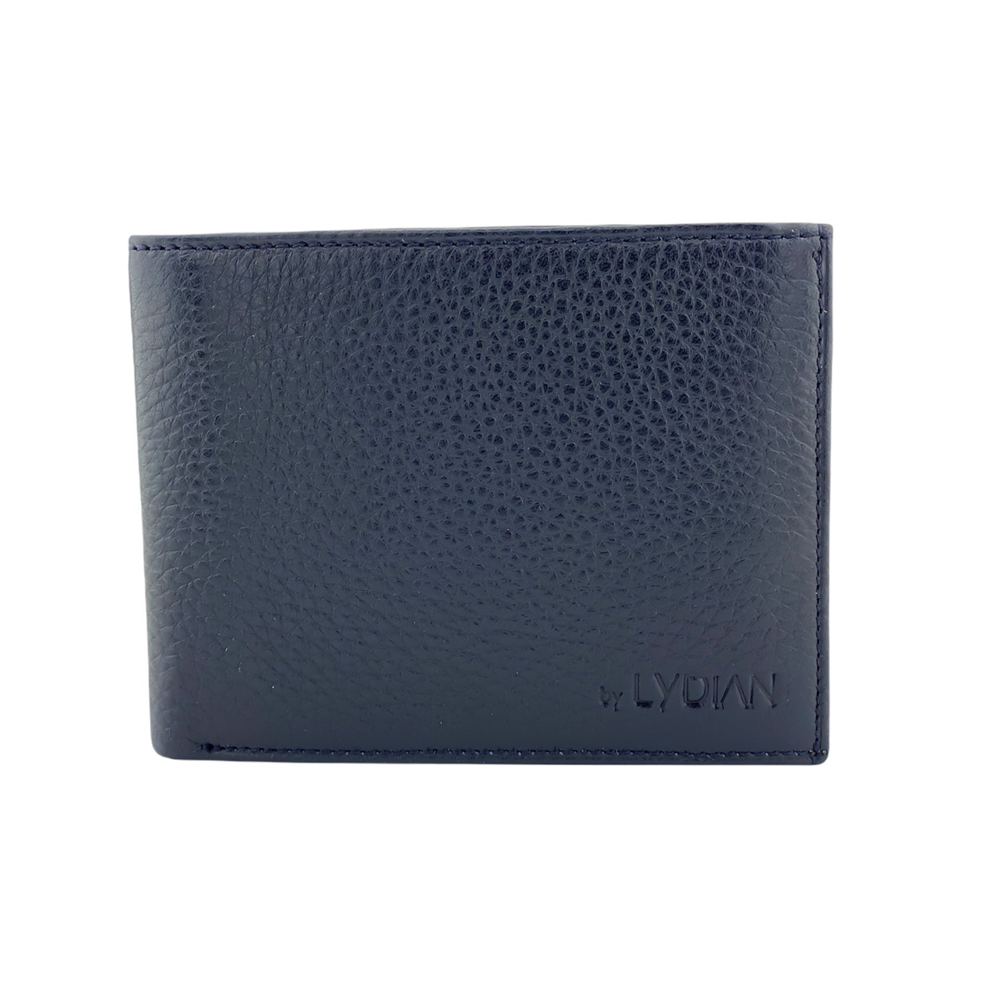 Donker Blauwe Leren Portemonnee Met Naam BLW050-L