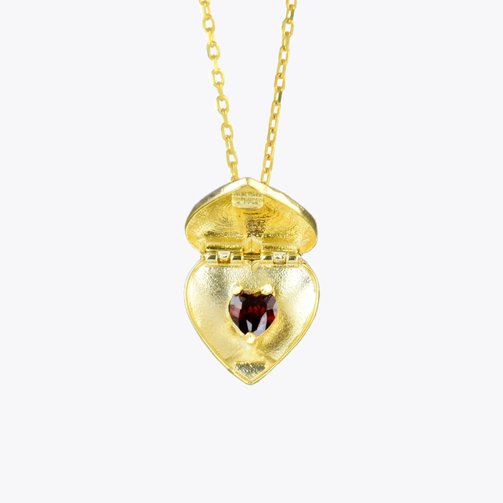 Pendentif collier coeur en argent