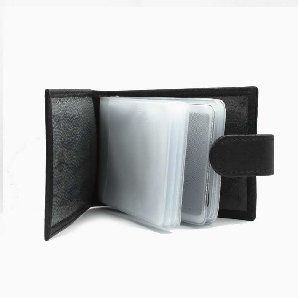 Zwarte Leren Kaartholder BLW011-1