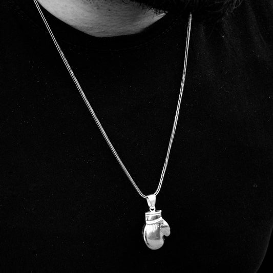 By LYDIAN Zilveren Ketting met Bokshandschoen BLYDK023