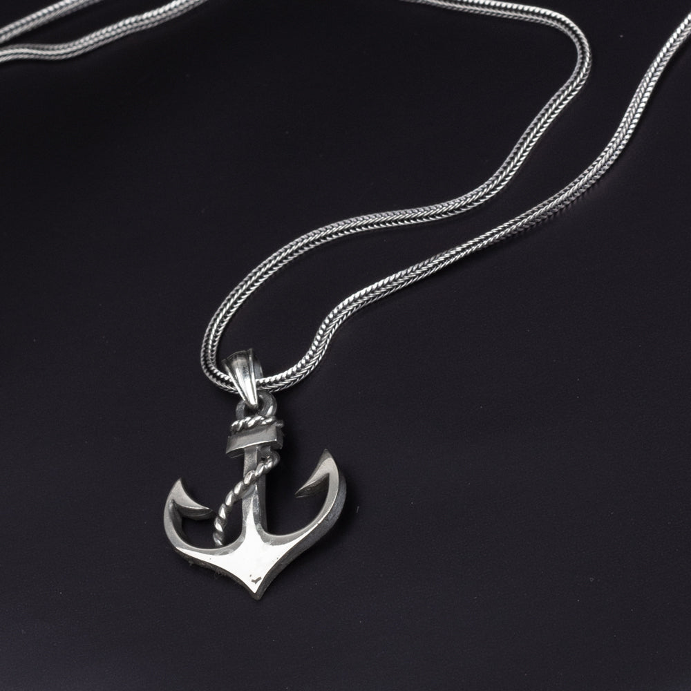 By LYDIAN Zilveren Ketting met Anker BLYDK082