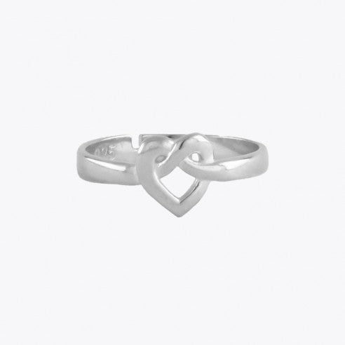 Forever connected hart ring - 925 Sterling Zilver